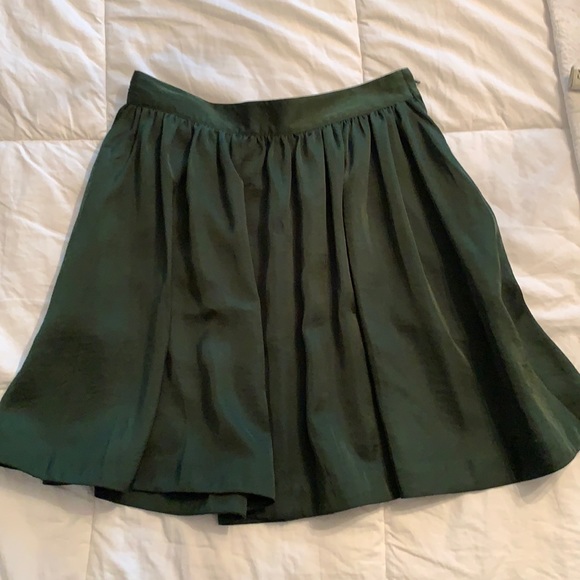 Green A-line skirt - Picture 1 of 5